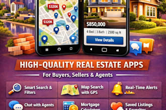build  robust property finder app, realtor app, real estate app