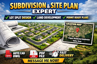 design subdivision plans, site plans, and land development drawings for permits
