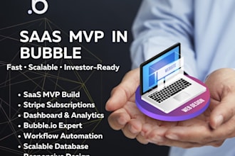 build bubble io web app, bubble mvp bubble saas and fix as bubble io developer