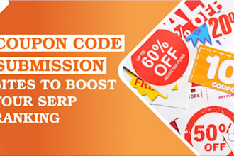 promote, submit coupon code sales promotion to gain massive organic traffic