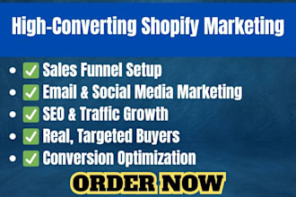do shopify store promotion shopify ads and shopify sales optimization