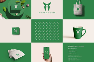 creative minimalist brand logo design