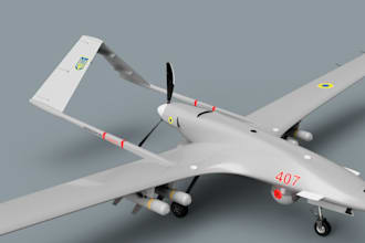 craft expert 3d models of drones, uav, vtol aircraft, and aerospace vehicles