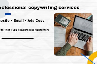 be your professional copywriter for ads website and product pages