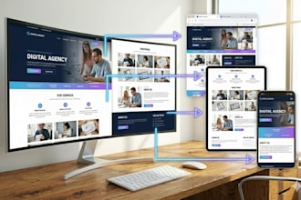 create a professional and responsive landing page