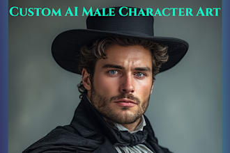 make custom ai male character art portraits and scenes
