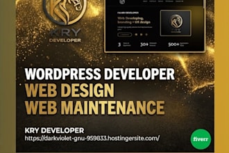 build a high quality business or service website with elementor