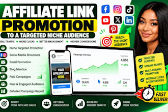 promote your affiliate link to a highly targeted niche audience