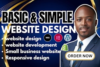 create a basic website or simple wordpress website