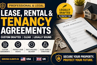 draft lease, rental and tenancy agreements for landlords