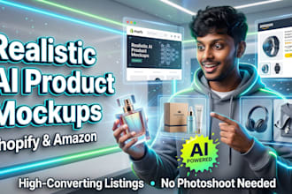 create realistic ai product mockups for shopify and amazon