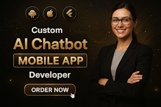 develop ai mobile apps, ai saas, ai chatbots and custom mobile apps