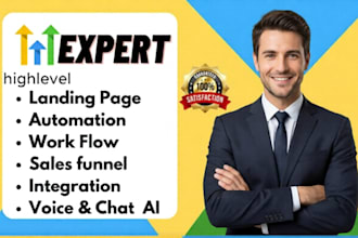 be your gohighlevel expert for automation, workflows,funnels
