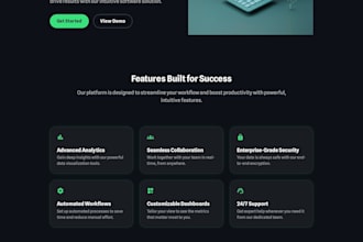 react website development with modern UI and performance