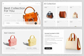 develop a full bag making website with all page needed