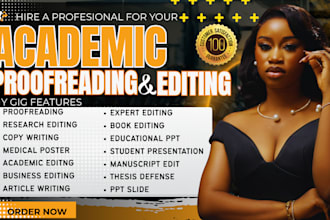 edit, proofread your master academic thesis,phd dissertations,medical content