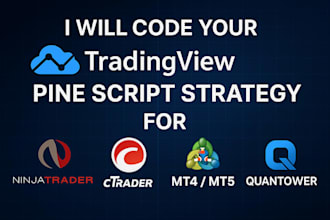 code your tradingview pine script strategy for ninjatrader, ctrader, mt4, mt5