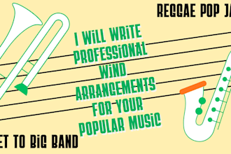 write professional wind arrangements for your popular music
