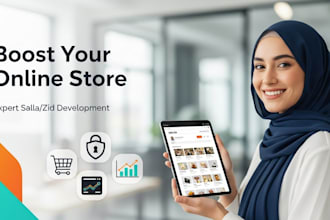 design salla, zid website, arabic shopify store, redesign