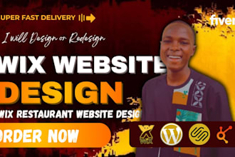 design wix restaurant website with online ordering and food delivery