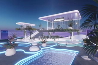 make a virtual metaverse on spatial io, vrchat world, and other platforms