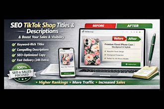 create SEO optimized tiktok shop product titles and descriptions