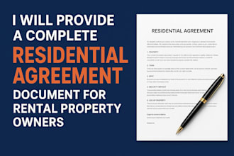 draft customized residential lease agreement and rental contract for landlords