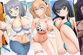 do anime girls illustrations