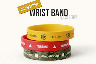 design custom and moder wristband, lanyard, id card designs
