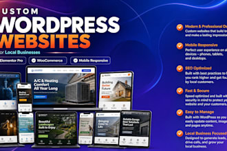 design a website for contractors, plumbers and hvac business