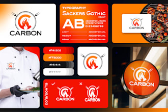 design brand style guide, brand identity guidelines, brand book or logo