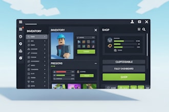 create professional roblox ui, gui for you