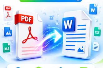 convert PDF or handwritten notes to word