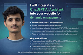 integrate a chatgpt ai assistant into your website for dynamic engagement
