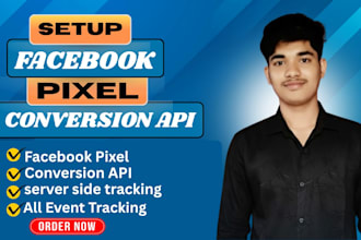 setup facebook pixel and conversion API with server side tracking