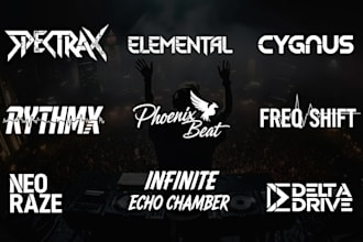 design unique dj, music, band, metal, edm, or custom font logo for you