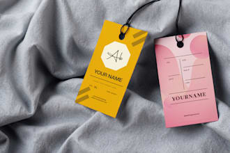 design price tag, hang tag, label for you