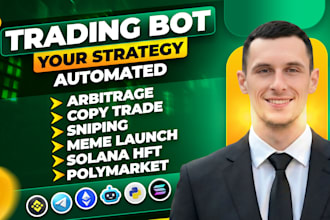 be blockchain and crypto bot developer for arbitrage, polymarket, copy trading
