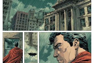 draw your superhero comic or villain in marvel