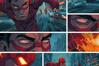 do super hero comic or character illustration