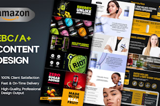 design premium amazon a plus content or ebc modules for higher conversion
