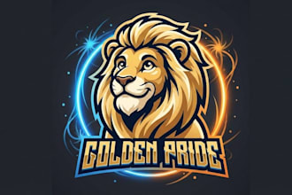 design a clean lion mascot logo with t shirt design