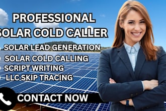 do solar cold calling solar appointment settings and generate solar leads