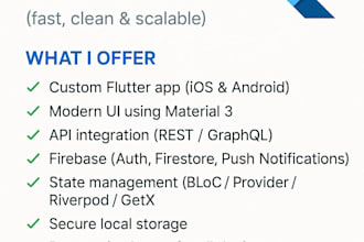 build a cross platform flutter app