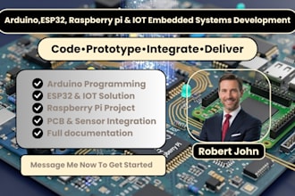 arduino programming,esp32,raspberry pi and iot embedded systems projects