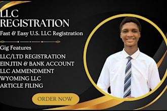 register a wyoming llc, obtain ein, open a USA bank account