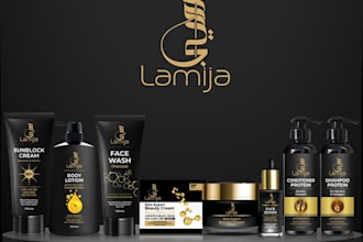 do cosmetic product packaging and label design