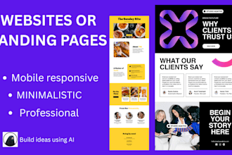 design ai powered websites and landing pages