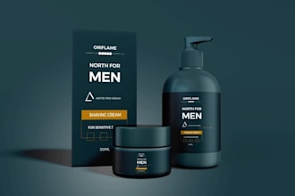 design cosmetic label, cosmetic packaging, skincare label, and product packaging