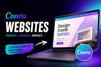 canva website design canva landing page canva website ugc portfolio website